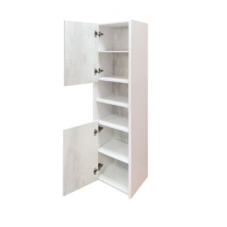 Шкаф-колонна Comforty "Женева-35" дуб белый